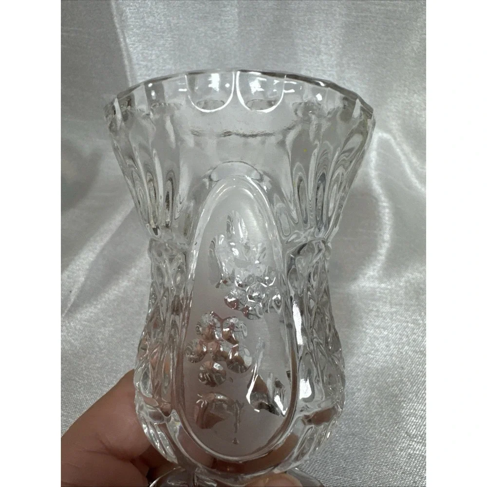 Vintage Zajecar Crystal Footed Bud Vase ~‎ Yugoslavia ~ 4.75
